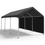 Sihaian Ft Carport Replacement Canopy Cover With 10X20X-LARGE, Black. Fixed Price $183.96.