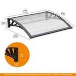 Diy Window Door Awning Canopy Polycarbonate Waterproof Cover Clear Panels. Fixed Price $79.99.