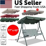 77"X43" Patio Outdoor Garden Swing 300D Canopy Replacement Porch Top Cover Seat. Fixed Price $16.89.