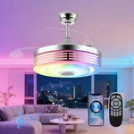 42" Modern Rgb Ceiling Fan With Lights And Bluetooth Music Speaker,color Chan.... Fixed Price $183.80.