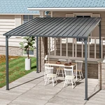 Metal Outdoor Pergola Gazebo Patio Awning Garden Canopy Rectangle Sunshade 3SIZE. Fixed Price $379.99.