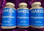 3-PACK Naked Nutrition Magnesium 300 Mg Dietary Supplement 120 X =360 Capsules. Fixed Price $31.99.