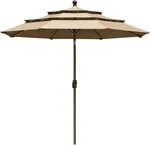 Eliteshade Usa Umbrella 9FT 3 Tier Market Patio. Fixed Price $186.86.
