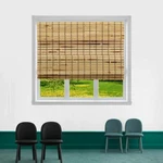 Tj Global Cordless Flatstick Bamboo Roman Window Blind Sun Shade, Light.... Fixed Price $49.76.