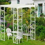 Outdoor Garden Patio Gazebo White Wedding Party Canopy Shelter Stand With Cover. Fixed Price $149.95.