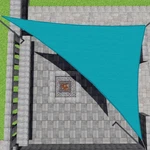 Patio Paradise 8' X Turquoise Sun Shade 11.3',. Fixed Price $40.99.
