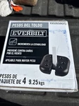 (4-PK) Everbilt Canopy Weight Plates Set Black 1002 658 073. Fixed Price $39.99.