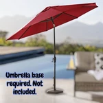 New 10' Aluminum Sunbrella Auto-tilt Crank Patio Deck Commercial Market Umbrella. Fixed Price $157.78.