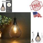 Hanging Lamp Battery Operated Cordless Light Great For Parties Patio .... Fixed Price $60.95.