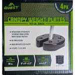 Canopy Weights, Quest, Qty 4 Total 30 Lbs. Fixed Price $9.99.