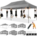 10X20 Pop Up Canopy Tent Commercial Heavy Duty Waterproof Gazebo Thickened Frame. Fixed Price $259.99.