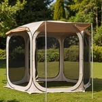 East Oak 12 Ft Pop Up Canopy Tent With Mesh Outdoor Screen House 6 Su. Fixed Price $482.15.