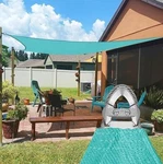 Outsunny Shade Sail 17X40 Tan. Fixed Price $28.29.
