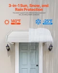 Window Door Canopy 48X42 Aluminum Alloy Front Awnings Anti-rust. Fixed Price $139.99.