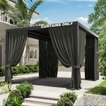 Kimunuk Gazebo Universal Replacement Privacy 120"W X 144"L (pack Of 4), Grey. Fixed Price $144.86.