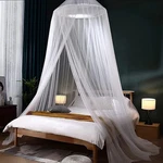 Sheer Net Bed Canopy Curtains K/q/f/t Cribs Kids Adults White 24IN Ring- 500IN. Fixed Price $777.00.