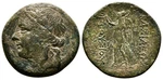 King Prusias Chloros 230-182 Bc. Apollo Athena Nike AE27. Fixed Price $95.00.