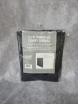 12X12 Straight Leg Canopy Sidewall Mesh Black Durable Polyester Outdoors New. Fixed Price $44.99.