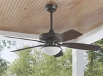 Hampton Bay Gazebo Iii 52 In. Indoor/outdoor Natural Iron Ceiling Fan Ships Asap. Fixed Price $84.50.