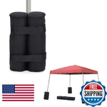 Trademark Innovations 16 Tall Canopy Tent Weight Bag Zippered Top - Set Of 4. Fixed Price $43.21.
