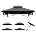 Coastshade 8X5 Gazebo Canopy Top L-GG001PST-F Gray. Fixed Price $89.99.