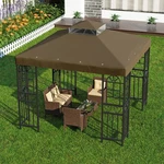 9.8'X9.8' Replacement Canopy Top Cover Only For Gazebo, Double Tiered .... Fixed Price $57.81.