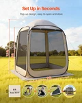 Vevor Screen House Tent, X Ft, 4-6 Person Pop Up Portable. Fixed Price $116.95.