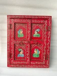 Antique Look Wooden Hand Painted King Queen Window Wall Hanging Door. Fixed Price $320.00.