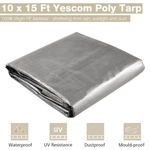 Yescom 10X15FT 10-MIL Plastic Tarp Waterproof Heavy Duty Eyelets Furniture Cover. Fixed Price $36.90.