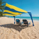 Shark Fin Shade Portable Beach Tent Canopy Upf 50+ For 1-8 People. Fixed Price $123.97.