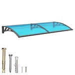 40"X60" Window Awnings Door Eaves Canopy Uv Rain Snow Roof Cover Polycarbonate. Fixed Price $80.49.