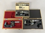 Mitutoyo Fowler Digital Micrometer Set Lot 3 0-1 & 1-2 With Cases. Fixed Price $175.00.