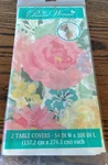 The Pioneer Woman Floral Plastic Table Covers 54"X108" Set Of Two /flowers. Fixed Price $5.33.