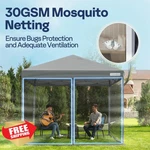 Vivohome 10X10FT Pop-up Canopy Screen Tent Mosquito Netting Grey. Fixed Price $195.99.