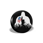 Bigfoot American Flag Camping Spare Tire Cover Wheel Protectors Wea... Fast Ship. Fixed Price $30.10.