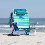Tommy Bahama Backpack Beach Chair Aqua Stripes. Fixed Price $89.99.
