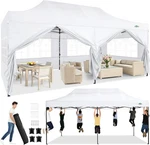 10X20 Heavy Duty Pop Up Canopy Tent With 6 Sidewalls Thicken Frame, Commercial. Fixed Price $619.99.