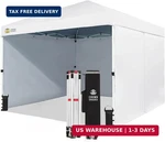 Crown Shades 10X10 Commercial Instant Canopy Pop Up Tent With Centerlok, 300D Fa. Fixed Price $396.71.