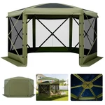 Vevor 6 Sided Pop Up Gazebo Screen Tent Sun Shelter 12X12 Ft For 8-10 Persons. Fixed Price $155.99.