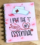 Essential Nurse Pink Flower Cover Set For Use W/ Classic Happy Planner. Fixed Price $18.39.