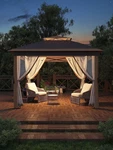 Garveelife 11X11 Pop Up Gazebo Tent With Mosquito Netting, Outdoor Canopy She.... Fixed Price $173.67.