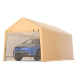 9X17 Ft Heavy Duty Carport Canopy Pe Tent Steel Outdoor Garage Shelter. Fixed Price $249.99.