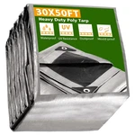 Apluschoice 30X50FT 10-MIL Plastic Tarp Waterproof Heavy Duty Shade Canopy Pool. Fixed Price $199.90.
