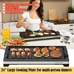 1800W Electric Indoor Griddle, Large Nonstick Cooking Plate, Smokeless Bbq Grill. Fixed Price $35.99.