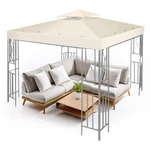 Flexzion Gazebo Cover Replacement Canopy Top 8X8 Ft (2.4M 2.4M) - Ivory. Fixed Price $87.74.