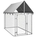 Vidaxl Outdoor Dog Kennel With Roof 78DOT7 INDOTX39DOT4 INDOTX59DOT1. Fixed Price $189.41.