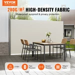 Vevor Beige Retractable 71''*118'' Awning-rugged Full Aluminum Rust-proof; Patio. Fixed Price $130.77.