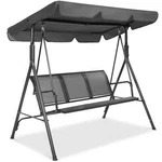Best Choice Products 2-SEATER Outdoor Adjustable Canopy Swing Glider, Patio Love. Fixed Price $374.99.