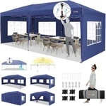 Hoteel 10X20 Pop Up Canopy With Sidewalls, One Push Outdoor Tents For Parties. Fixed Price $209.99.