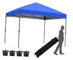 Hlong 10X10 Pop-up Canopy Tent For Events Market With 3-STEP Setup Blue. Fixed Price $141.76.